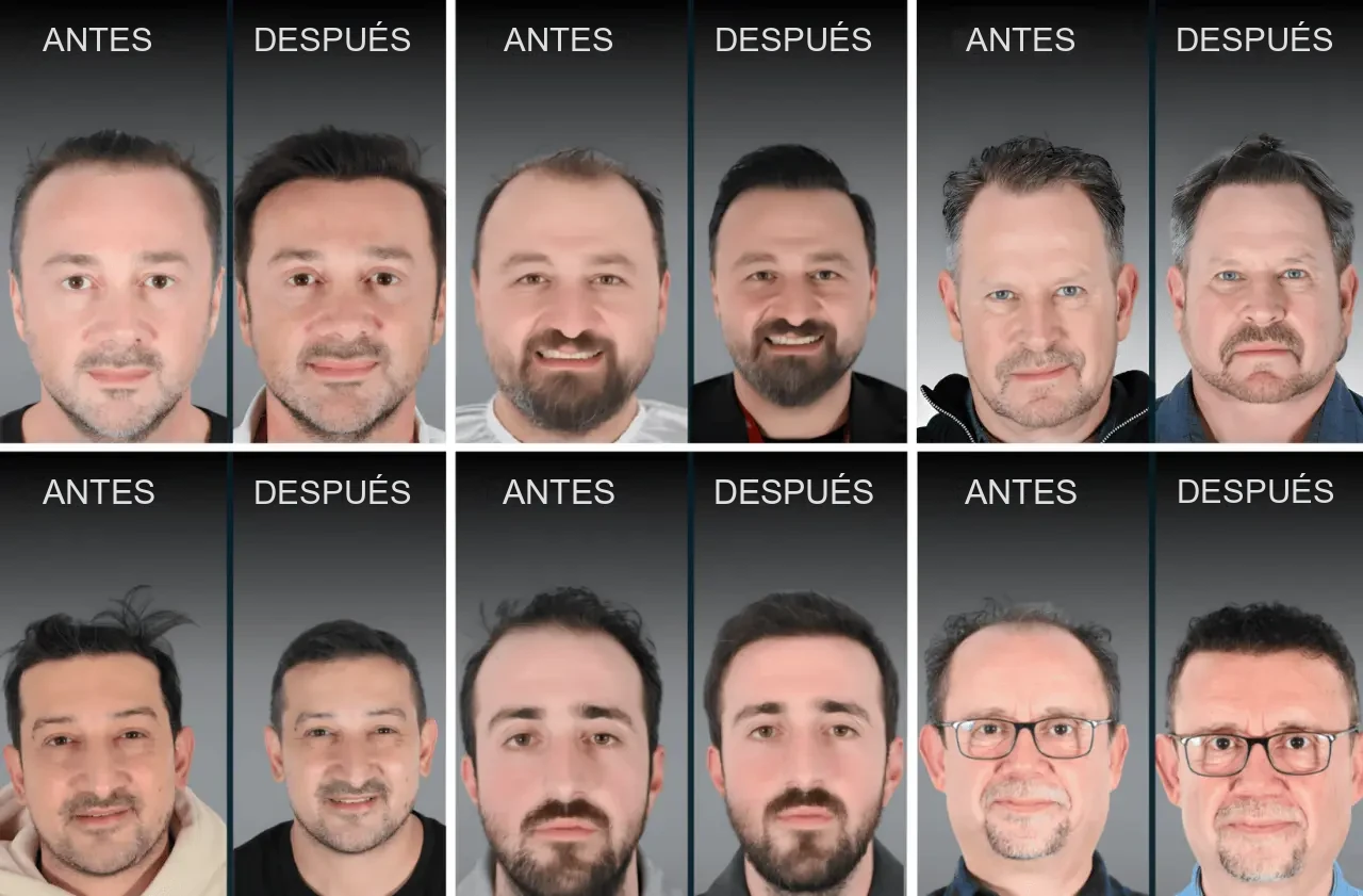 ASMED: resultados antes y después del trasplante capilar