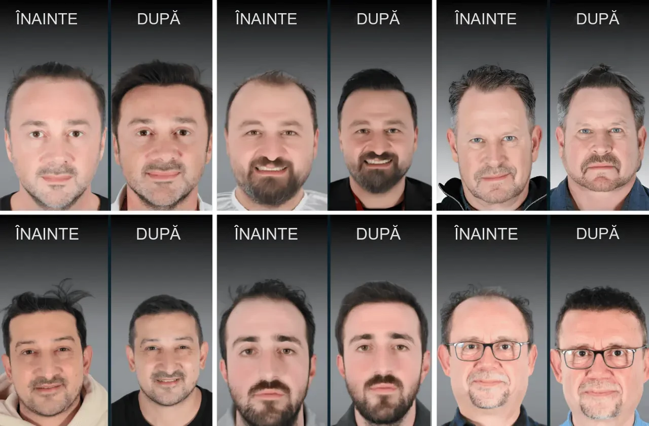 ASMED: rezultate înainte și după transplantul de păr