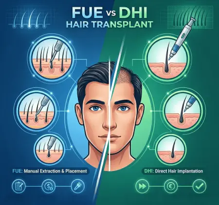 FUE vs DHI Hair Transplant: Cost, Procedure & Differences