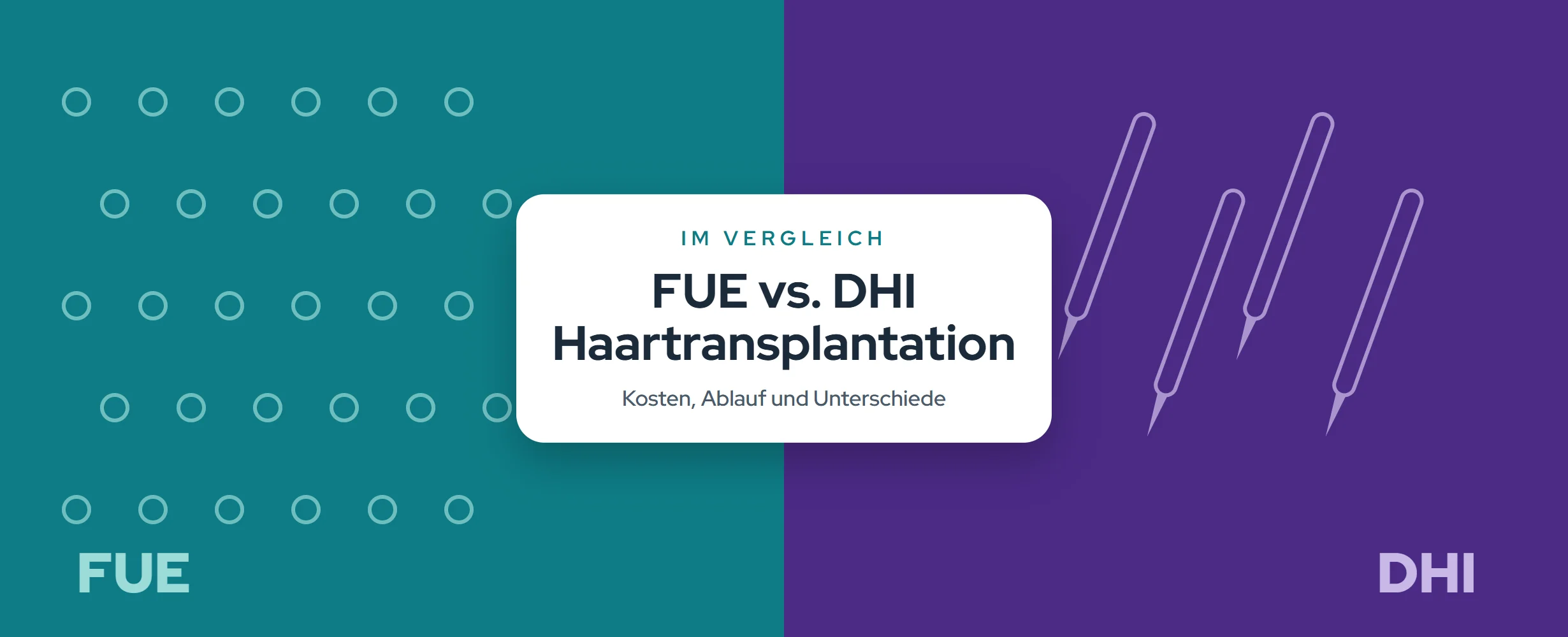 FUE vs. DHI Haartransplantation: Kosten & Ablauf (2026)