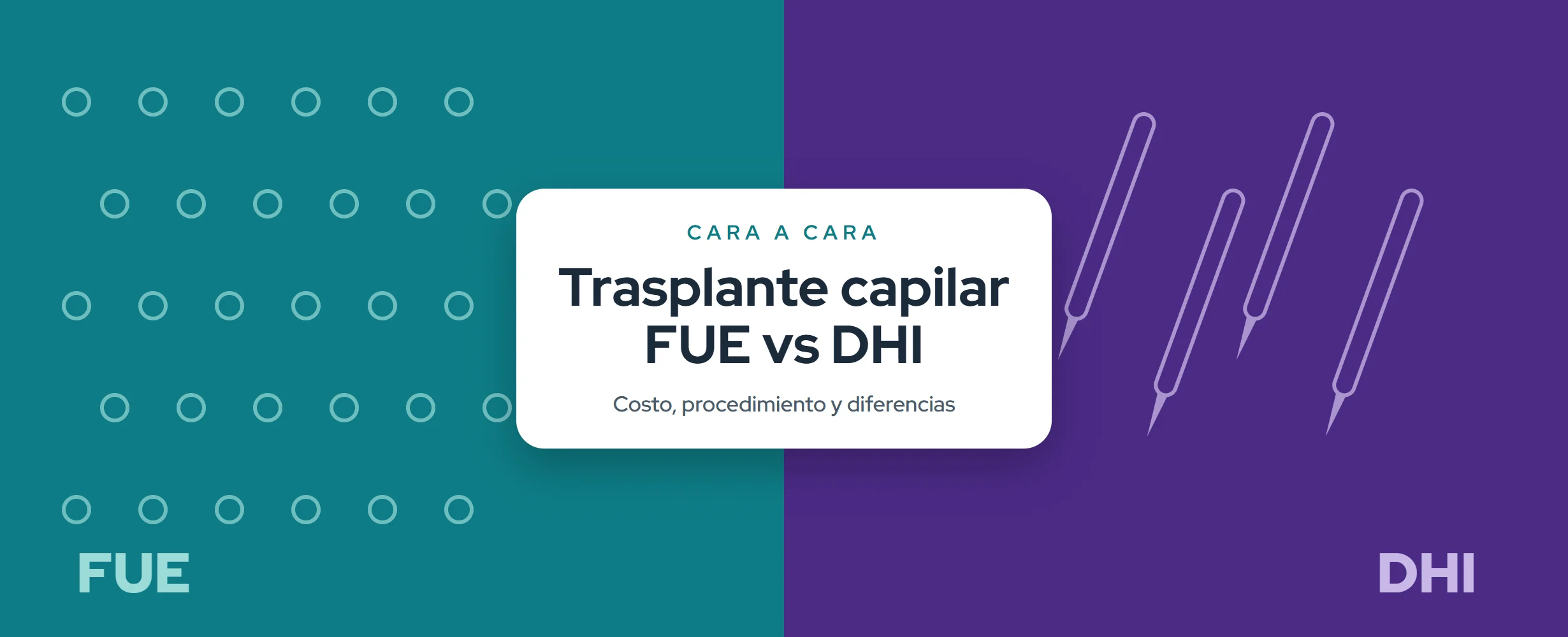 Trasplante capilar FUE vs DHI: costo y diferencias (2026)