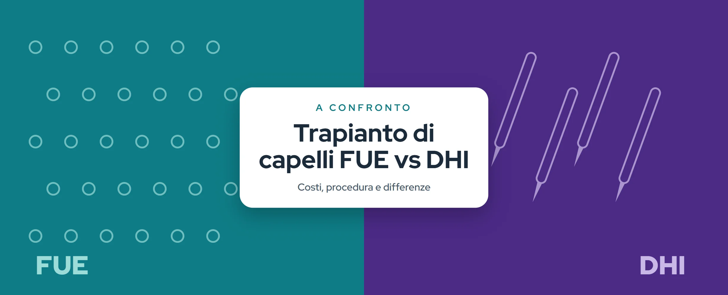 Trapianto di capelli FUE vs DHI: costi e differenze (2026)