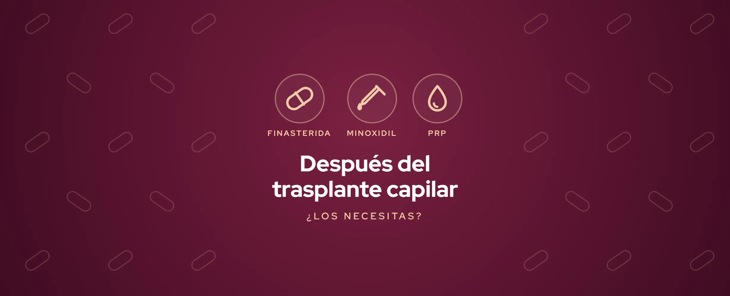 Finasterida, minoxidil y PRP tras trasplante capilar (2026)