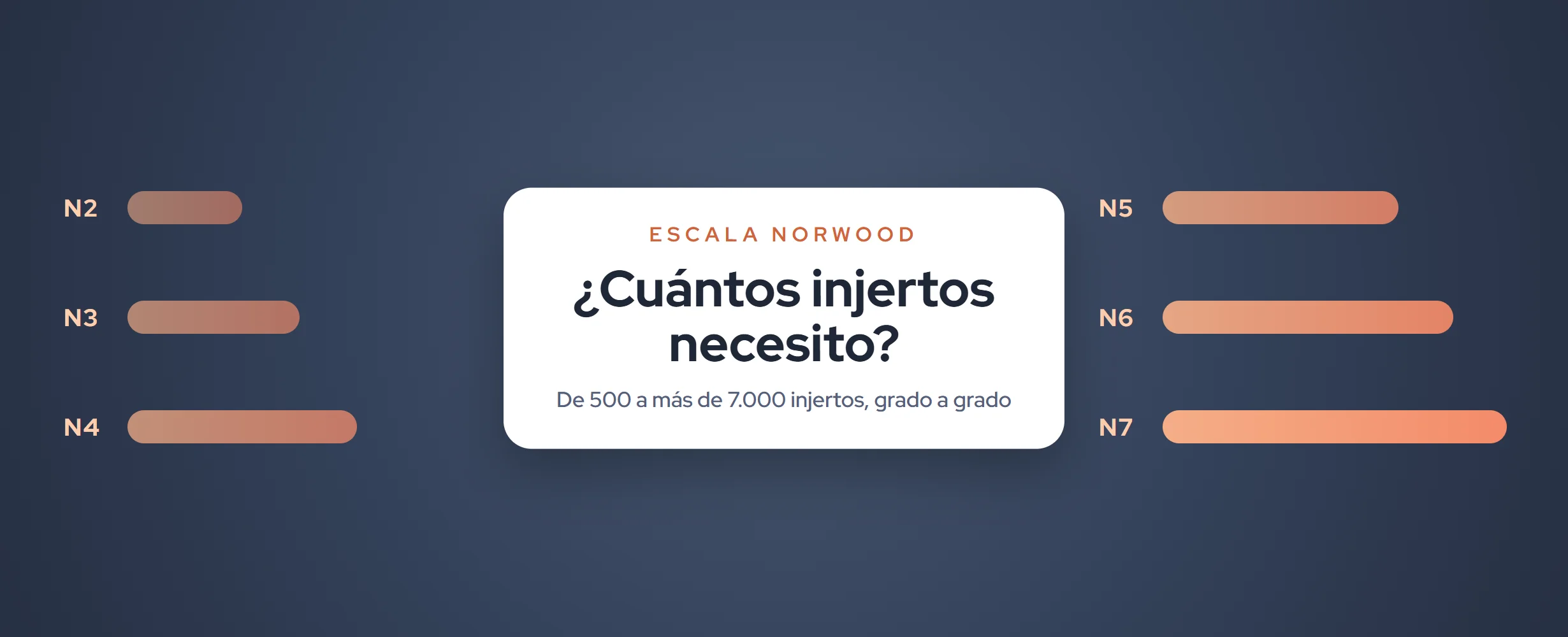 ¿Cuántos injertos necesito? Escala Norwood y precio (2026)
