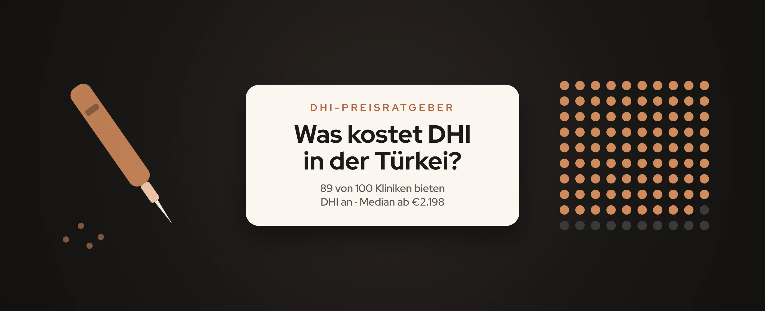DHI Haartransplantation Türkei: Kosten vs. FUE (2026)