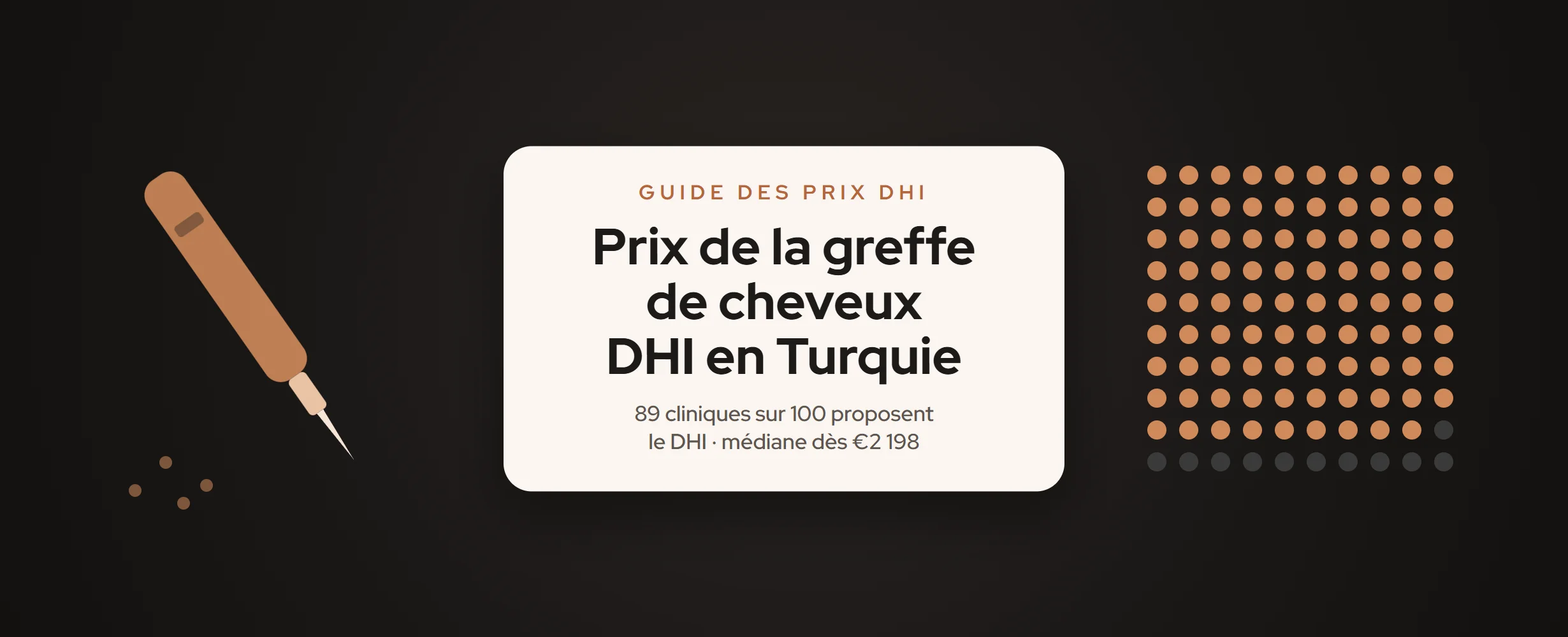 Prix de la greffe de cheveux DHI en Turquie vs FUE (2026)
